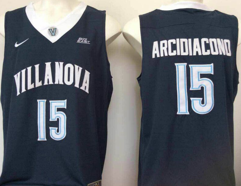 NCAA Men Villanova Wildcats Blue 15 Arcidiacond